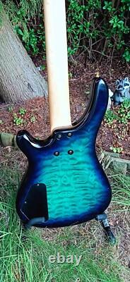 Fernandes FRB60 Revolver Bass 24 Fret Long Scale in Marine Burst Mid 90s