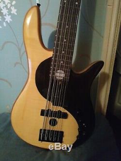 Flamed maple top 10 String active Yin Yang Electric Bass Guitar