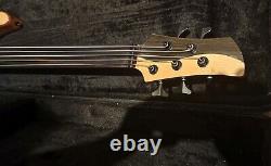Fretless 5 String Yin Yang Bass Guitar With Active Preamp