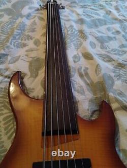 Fretless Bass, 6 Strings, Passive Jazz Pickups, Roundwound Strings