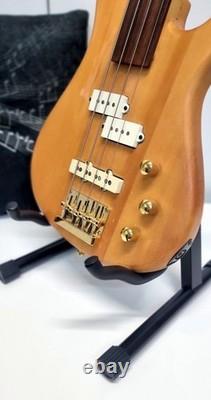 Fretless-Cutaway Bass -3 Pick-ups -Oak Body -Maple + Rosewood Neck -Sounds Great