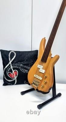 Fretless-Cutaway Bass -3 Pick-ups -Oak Body -Maple + Rosewood Neck -Sounds Great