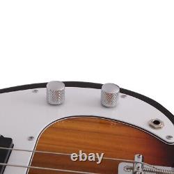 Full Set GP Electric Bass Guitar With Single Pickup 20W Amp Speaker Bag Strap Kit