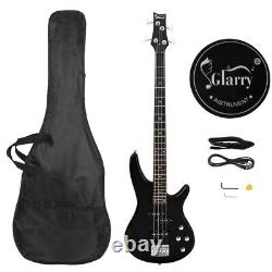 Full Size 4 String Electric GIB Bass Guitar 2Single Pickup With Bag Strap Wire Kit