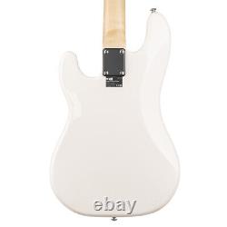 Full Size Electric Bass Guitar with 40W Amplifier, Accessories Gig Kit White