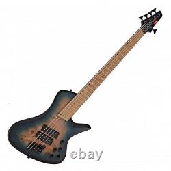 G4M 972 Fanned Fret 5-String Bass Guitar Blue Burl Burst