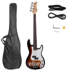 GLARRY Electric Bass Guitar 4 Strings Full Size for Beginner with Bag, Strap