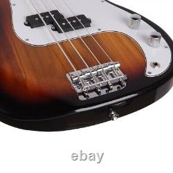 GP 4 String Electric Bass Guitar Beginner Kits Cord Wrench Tool 20W Amplifier UK