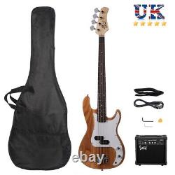 GP Electric Bass Guitar Full Set With 20W Bass AMP Bag Strap Cord Wrench Tool