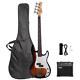 Gp Electric Bass Guitar With 2 Single Pickup 20w Amp Speaker Bag Strap Kit