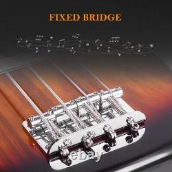 GP Electric Bass Guitar with 2 Single Pickup 20W Amp Speaker Bag Strap Kit