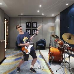 GP Electric Bass Guitar with 2 Single Pickup 20W Amp Speaker Bag Strap Kit