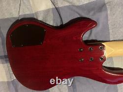 G&L Tribute L-2500 5 string bass guitar with maple neck redburst
