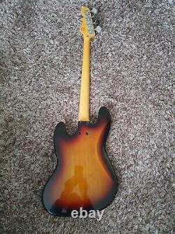 G&L Tribute Series JB 3-Tone Sunburst Electric Bass Guitar. No truss rod