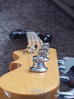 G&L Tribute Series JB 3-Tone Sunburst Electric Bass Guitar. No truss rod