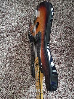 G&L Tribute Series JB 3-Tone Sunburst Electric Bass Guitar. No truss rod