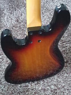 G&L Tribute Series JB 3-Tone Sunburst Electric Bass Guitar. No truss rod