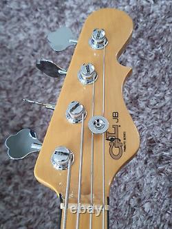 G&L Tribute Series JB 3-Tone Sunburst Electric Bass Guitar. No truss rod