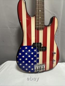 Galveston american flag p bass electric guitar