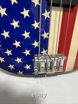 Galveston american flag p bass electric guitar