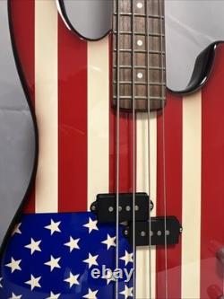 Galveston american flag p bass electric guitar