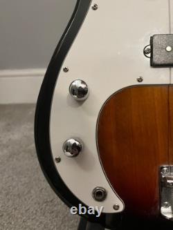 Gear4music beginner bass guitar ombré brown, used but good quality for beginners