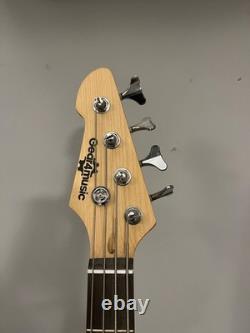 Gear4music beginner bass guitar ombré brown, used but good quality for beginners