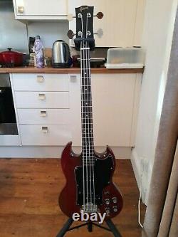 Gibson EB3 Short Scale Bass Guitar made in USA 1976 Cherry Red