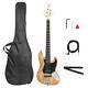 Glarry 5 String Electric Bass Guitar 2 Single Pickup With Pickguard Full Set