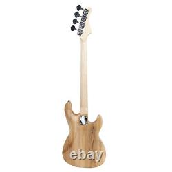 Glarry Basswood Electric GP Bass Guitar with Bag Pick Wire Tools Left-Hand