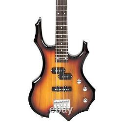 Glarry Burning Fire Electric Bass Guitar Full Size 4 Stri