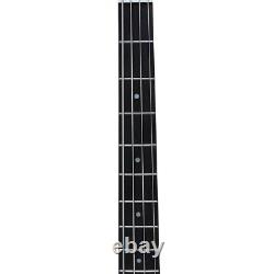 Glarry Electric Bass G Jazz Guitar 2 Single Coil Pickup Fixed Chrome Bridge Set