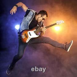 Glarry Electric GJazz 4 Strings Bass Guitar + Cord + Wrench Full Size Sunset