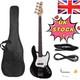 Glarry Electric Gjazz Bass Guitar 4 String 20 Fret Single-coil Pickup Bag Strap