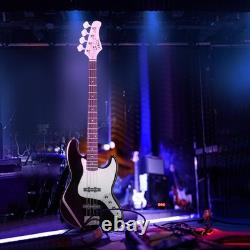 Glarry Electric GJazz Bass Guitar 4 String 20 Fret Single-Coil Pickup Bag Strap