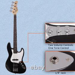 Glarry Electric GJazz Bass Guitar Cord Wrench Tool Black & White