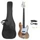 Glarry Electric G Jazz Bass Guitar 4 Strings 20 Fret Single Coil Pickup Full Kit