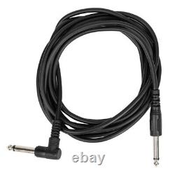 Glarry Full Size 4/4 GIB Electric Bass Guitar Set Black with Bag Strap Cable Kit