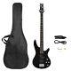 Glarry Full Size Professional Electric Bass Guitar 4 String Right Handed Withbag