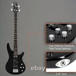 Glarry Full Size Professional Electric Bass Guitar 4 String Right Handed withBag