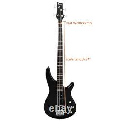 Glarry Full Size Professional Electric Bass Guitar 4 String Right Handed withBag