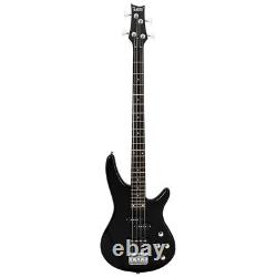 Glarry GIB Electric Bass Guitar Full Size 4 String Black