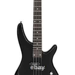 Glarry GIB Electric Bass Guitar Full Size 4 String Black