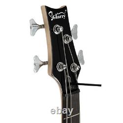 Glarry GIB Electric Bass Guitar Full Size 4 String Black