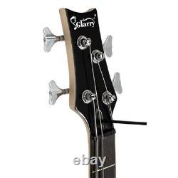 Glarry GIB Electric Bass Guitar Full Size 4 String Sunset Color