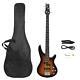 Glarry Gib Right Handed 4 String Electric Bass Guitar With Bag Strap Beginner Uk