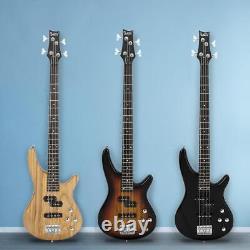 Glarry GIB Right Handed 4 String Electric Bass Guitar With Bag Strap Beginner UK