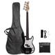 Glarry Gp Electric Bass Guitar 4 String 20w Amp Speaker 20 Frets Bag Strap Kit