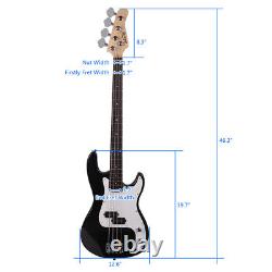 Glarry GP Electric Bass Guitar Replacement Tool Wrench Black Cord