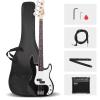 Glarry Gp Electric Bass Guitar With 20w Amp Speaker Bag Strap Kit Full Set